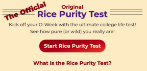 Rice Purity Test